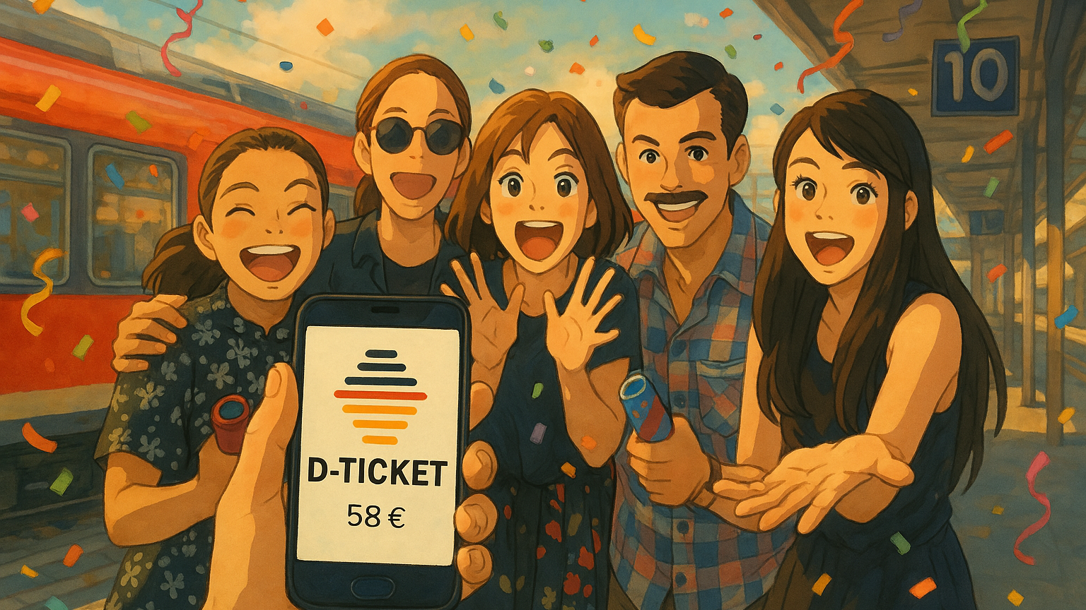 Almanya Deutschlandticket'i sevdi, © ChatGPT_MH