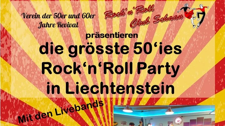 Die grösste 50‘ies Rock‘n‘Roll Party in Liechtenstein, © ZVG Die grösste 50‘ies Rock‘n‘Roll Party in Liechtenstein, © ZVG