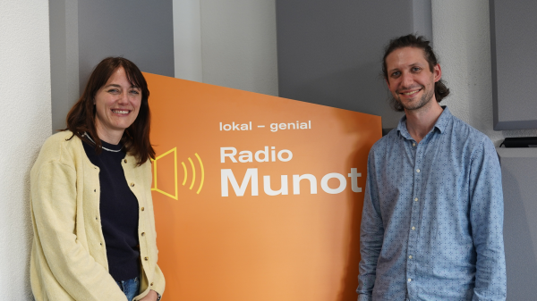 Lorena Toluzzi und Joscha Schraff vom Vorstand des Schaffhauser Jazz-Festival, © Radio Munot