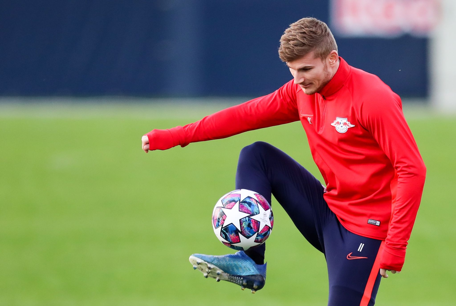 Leihgabe Timo Werner kehrt vorerst zurück und wird wohl zum Trainingsauftakt der Leipziger mit auf dem Platz stehen. , © Jan Woitas/dpa-Zentralbild/dpa