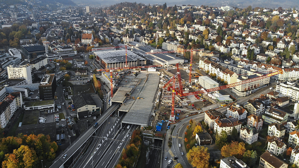 Abbruch von Olma-Halle in St. Gallen , © Keystone / SDA