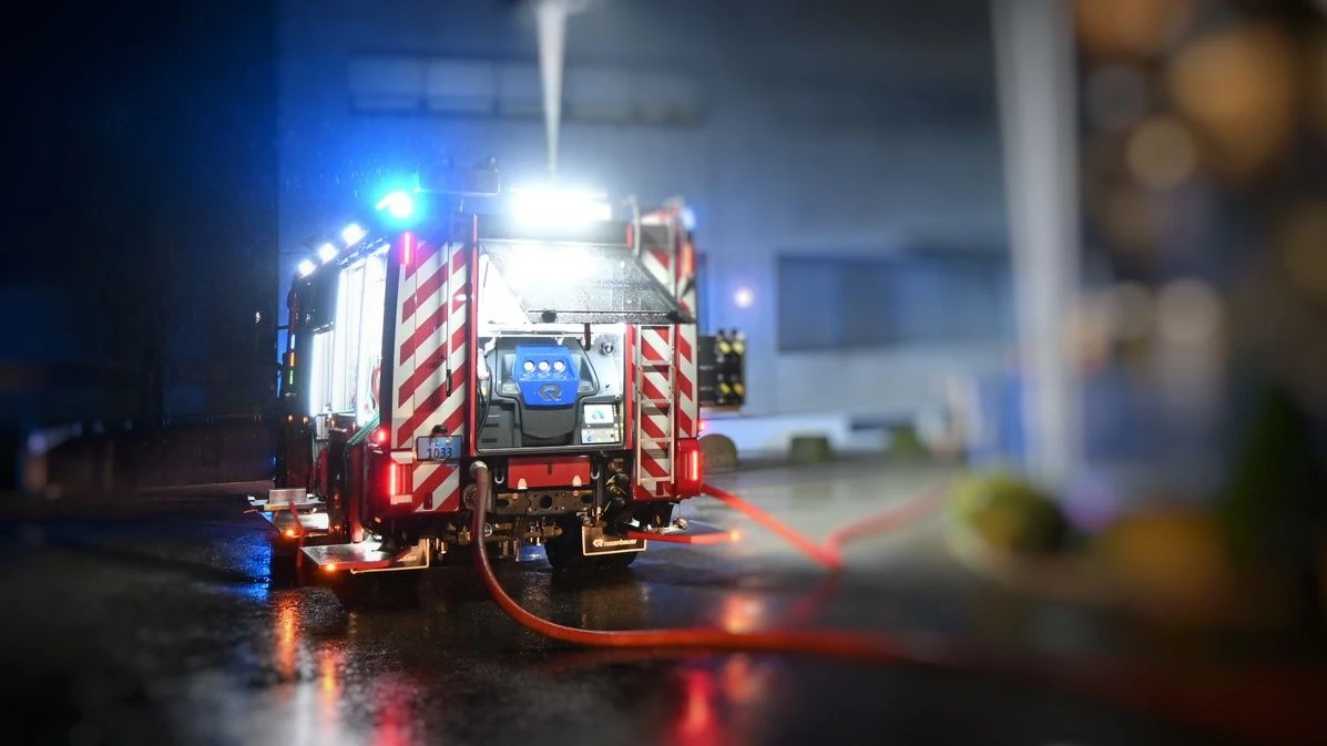 Maschinenbrand in Gamprin-Bendern, © Landespolizei Liechtenstein Maschinenbrand in Gamprin-Bendern, © Landespolizei Liechtenstein