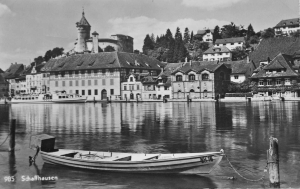 Rheinquai um 1950, © Rudolf Suter/ Stadtarchiv Schaffhausen