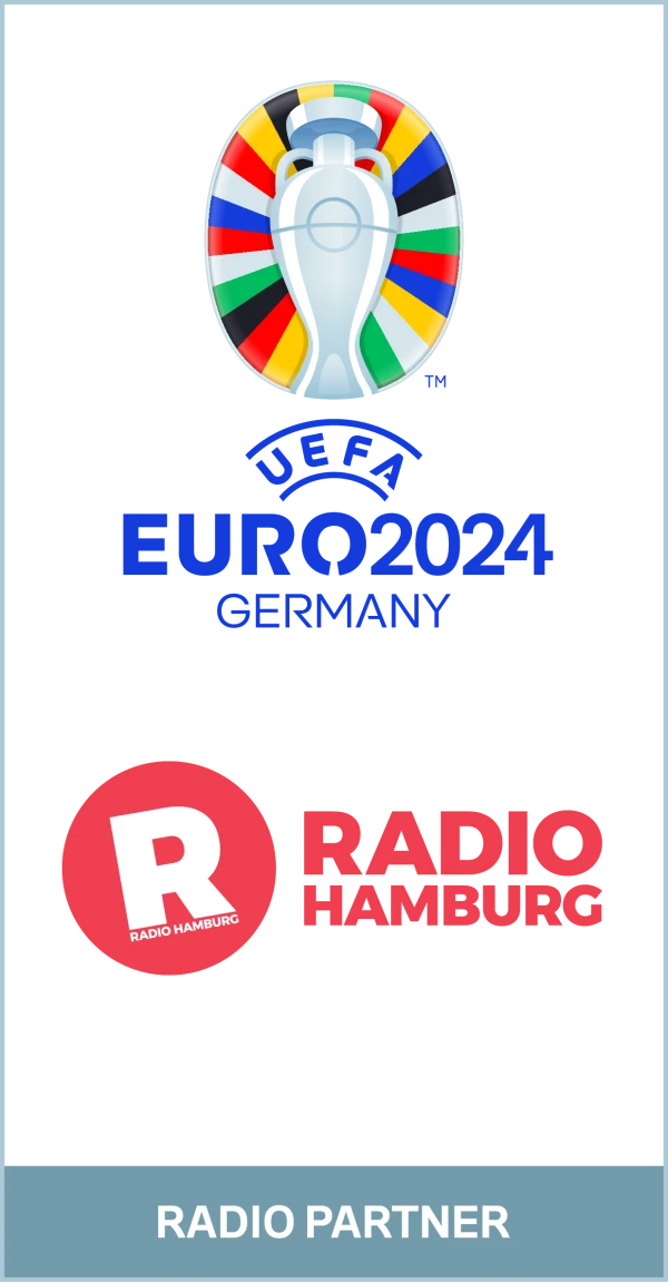 Radio Partner EM 2024_Radio Hamburg, © Visuals: „UEFA“ Radio Partner EM 2024_Radio Hamburg, © Visuals: „UEFA“