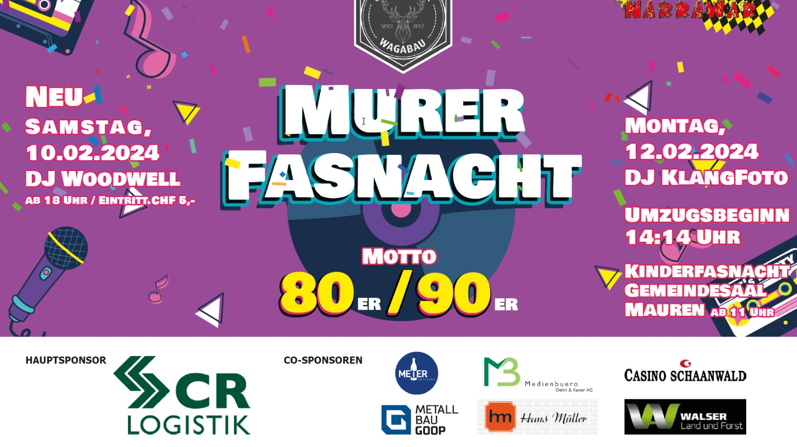 Fasnachtssamstig Mura, © ZVG