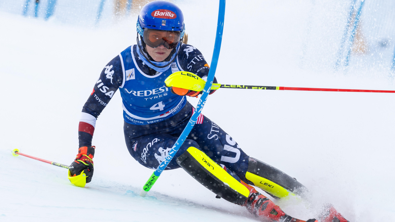 Mikaela Shiffrin feiert 100. Weltcupsieg, © KEYSTONE EPA ANSA ANDREA SOLERO  