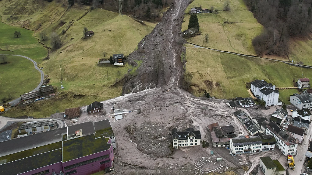 Erdrutsche können Erdbeben auslösen, © Keystone-SDA Erdrutsche können Erdbeben auslösen, © Keystone-SDA