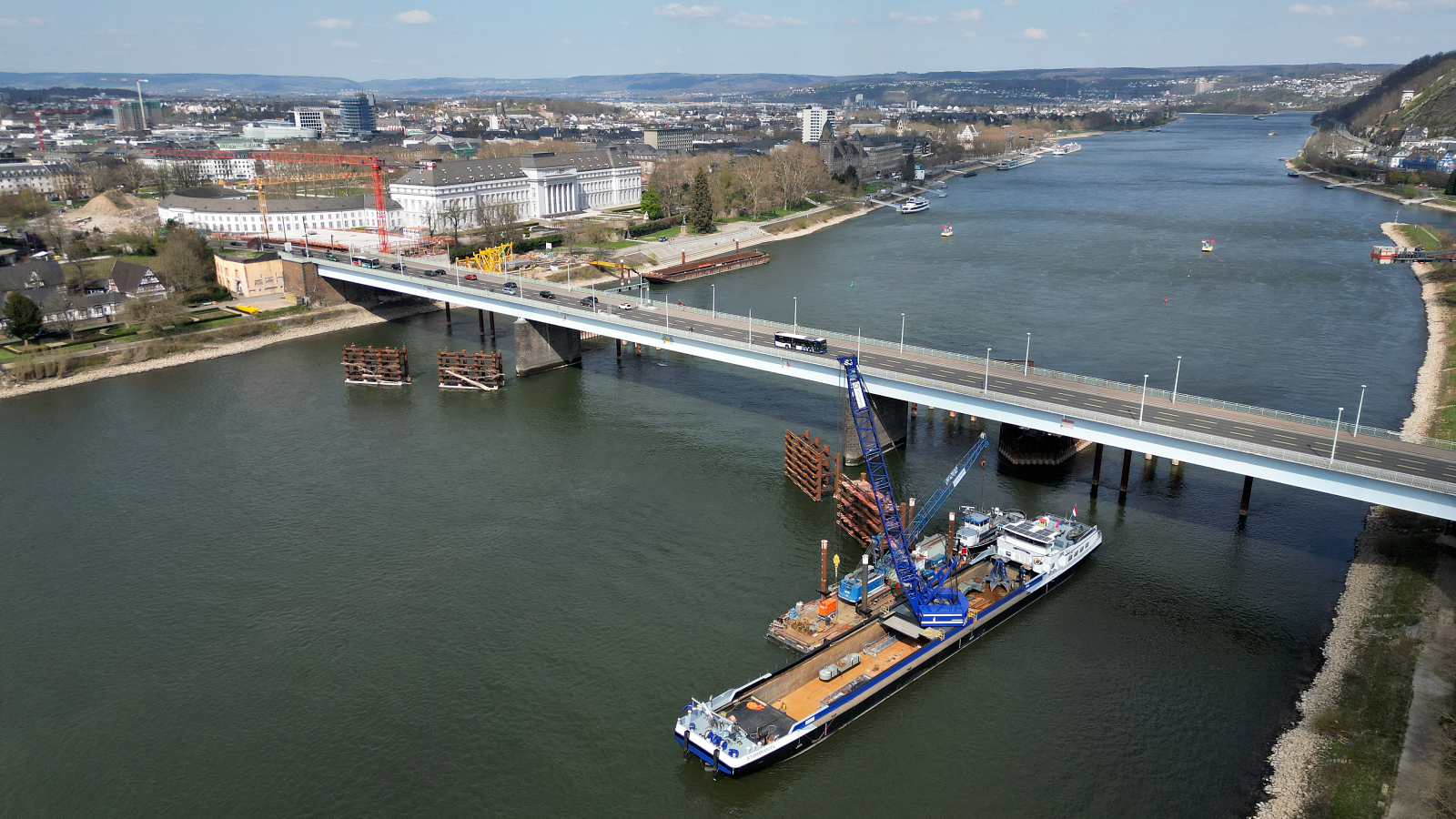 Koblenz'de 2. Dünya Savaşı’ndan Kalma Bomba Bulundu, © Thomas Frey/dpa 