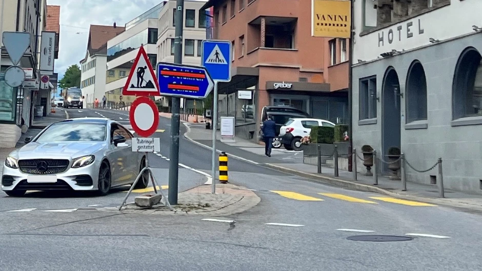 Strassenerneuerung in der Herrengasse in Vaduz, © Radio Liechtenstein Strassenerneuerung in der Herrengasse in Vaduz, © Radio Liechtenstein