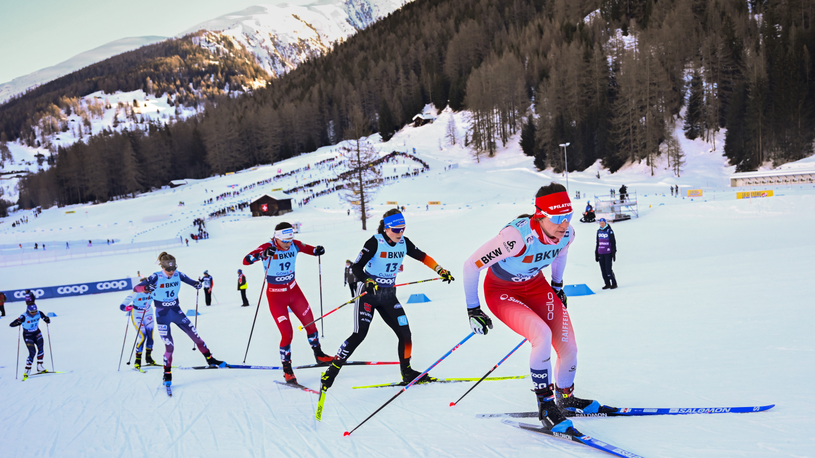 Nadine Fähndrich läuft in Goms aufs Podest, © Bild: Keystone