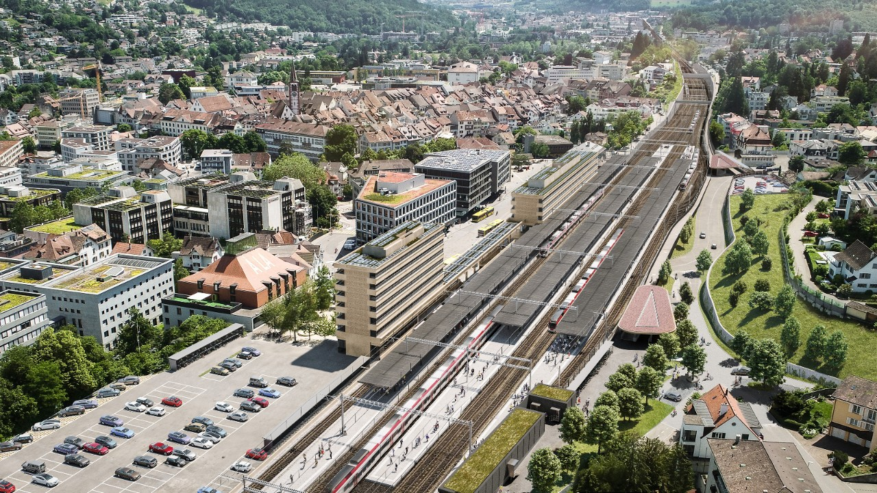 Bahnhofsareal in Liestal im Endspurt, © company.sbb.ch