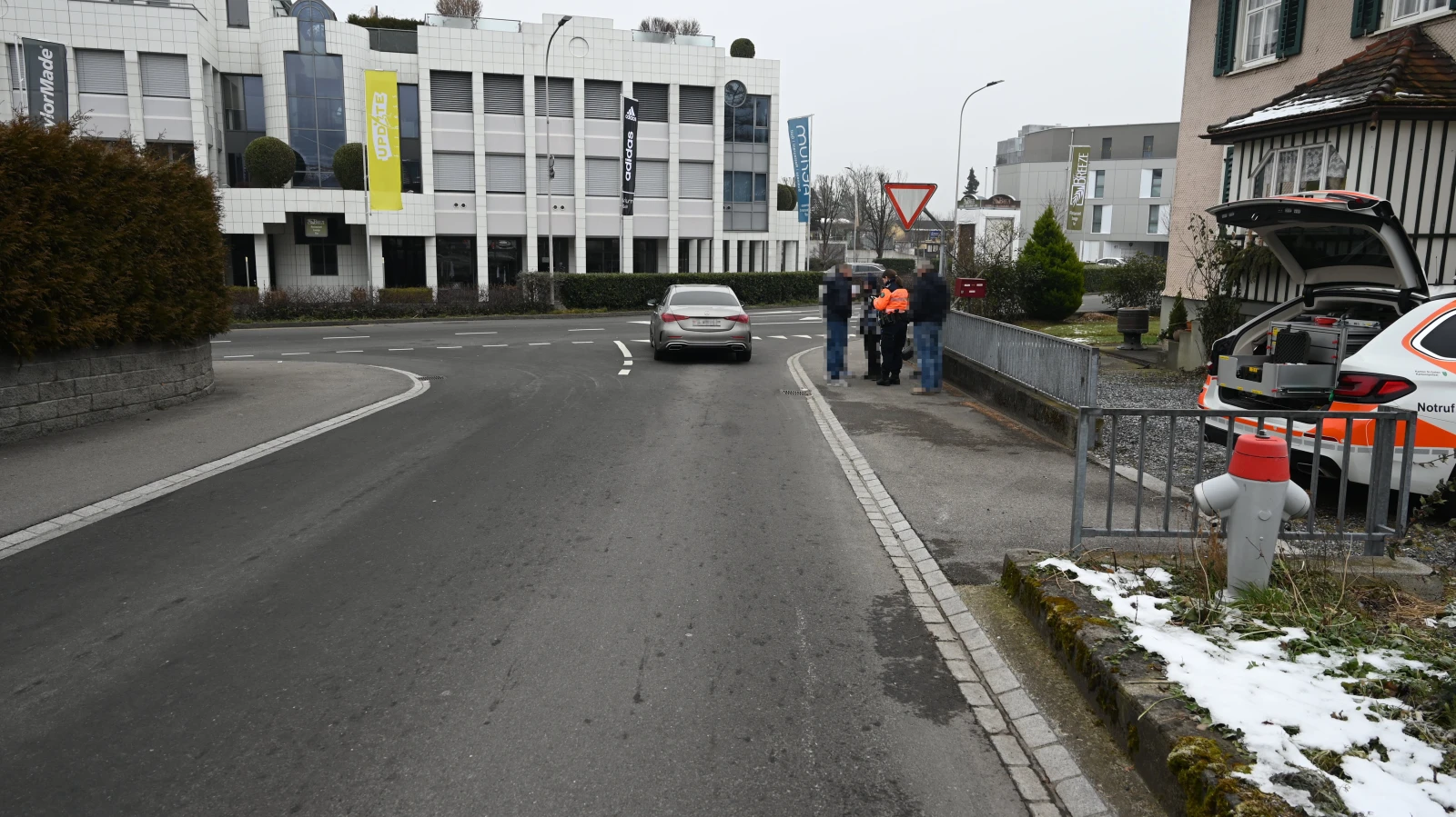 Auffahrunfall in Fahrunfähigem Zustand in Buchs, © Kantonspolizei St. Gallen Auffahrunfall in Fahrunfähigem Zustand in Buchs, © Kantonspolizei St. Gallen