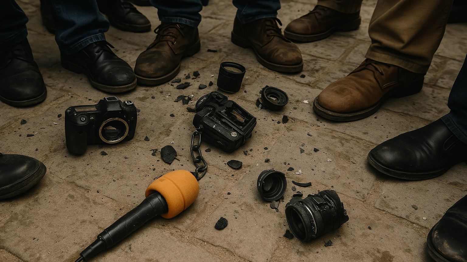 Almanya'da Gazetecilere Saldırı Arttı, © mesuth Almanya'da Gazetecilere Saldırı Arttı, © mesuth