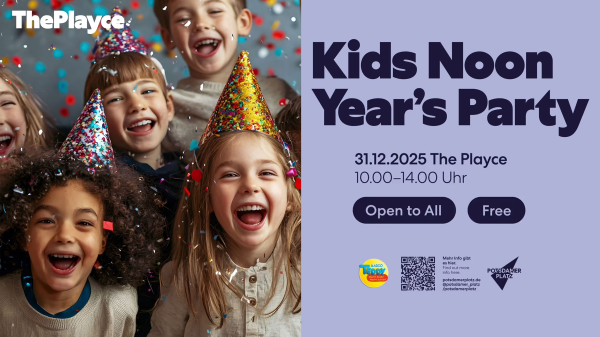 Radio TEDDY vor Ort zur Kids Noon Year's Party im THE PLAYCE am Potsdamer Platz
